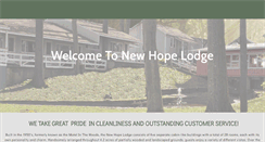 Desktop Screenshot of newhopelodge.com